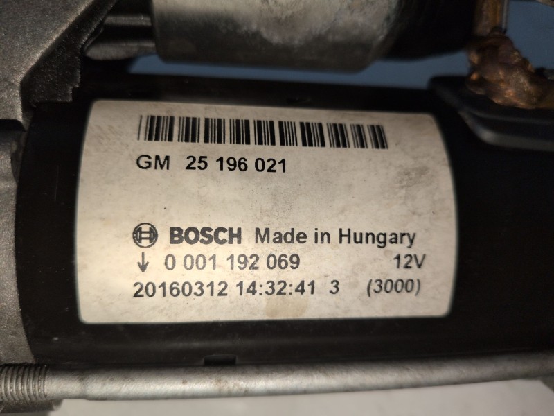Recambio de motor arranque para opel corsa e b14xer referencia OEM IAM 0001192069  