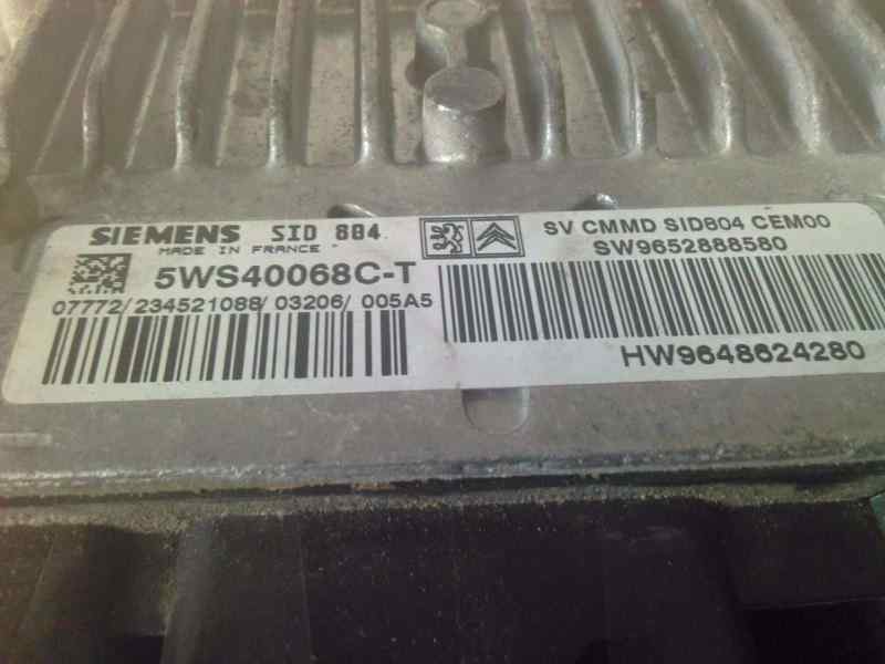 Recambio de centralita motor uce para citroen c3 referencia OEM IAM SIEMENS 5WS40068CT/ SW9652888580  
