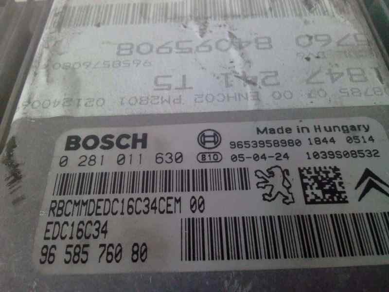 Recambio de centralita motor uce para peugeot 307 (s1)(04.2001) referencia OEM IAM 0281011630 / 9658576080  