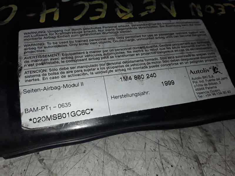 Recambio de airbag lateral delantero derecho para seat leon (1m1) referencia OEM IAM 1M4808240  