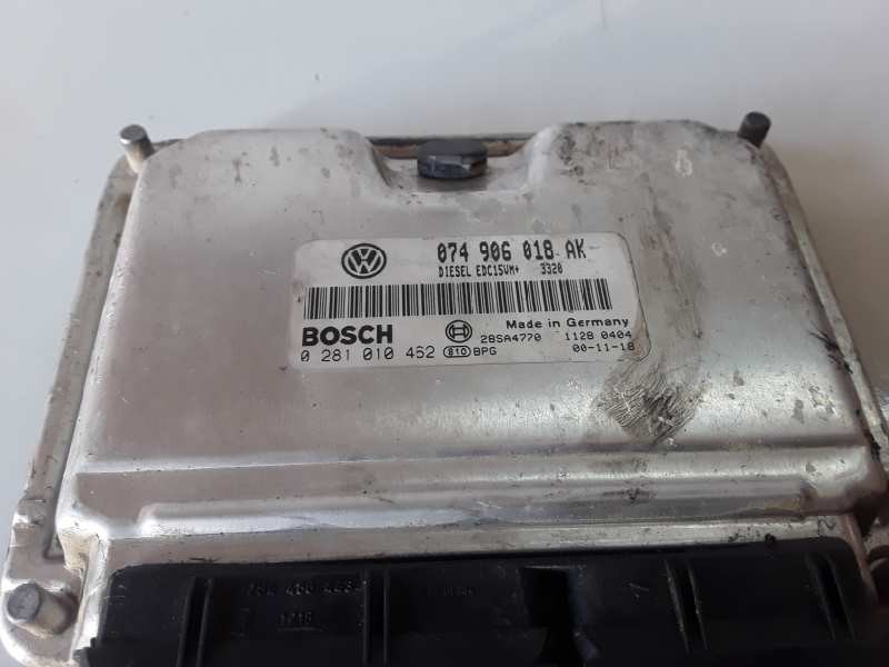 Recambio de centralita motor uce para volkswagen t4 transporter ajt referencia OEM IAM 074906018AK/EDC15VM+/0281010462  