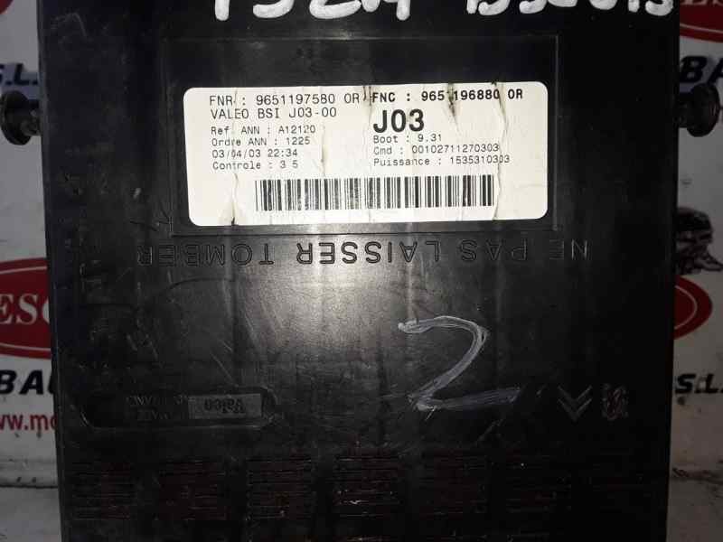 Recambio de caja reles / fusibles para peugeot 307 (s1)(04.2001) referencia OEM IAM BSIJ0300 / A12120 / 9651196880 / 9651197580 