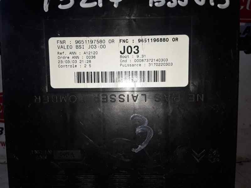Recambio de caja reles / fusibles para peugeot 307 (s1)(04.2001) referencia OEM IAM BSIJ0300 / A12120 / 9651196880 / 9651197580 