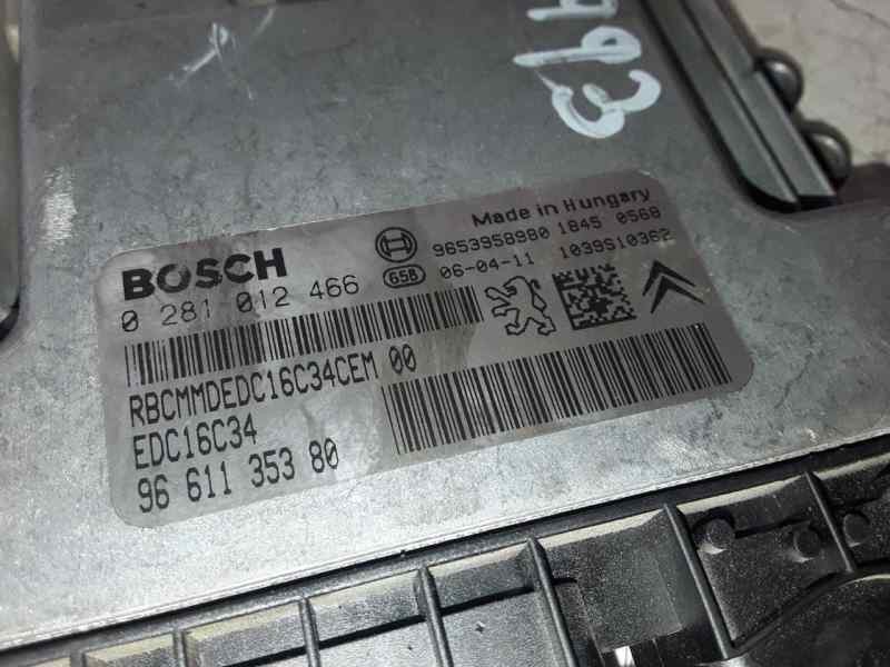 Recambio de centralita motor uce para citroen xsara picasso referencia OEM IAM 0281012466 / 9661135380 / 9653958980 / EDC16C34  