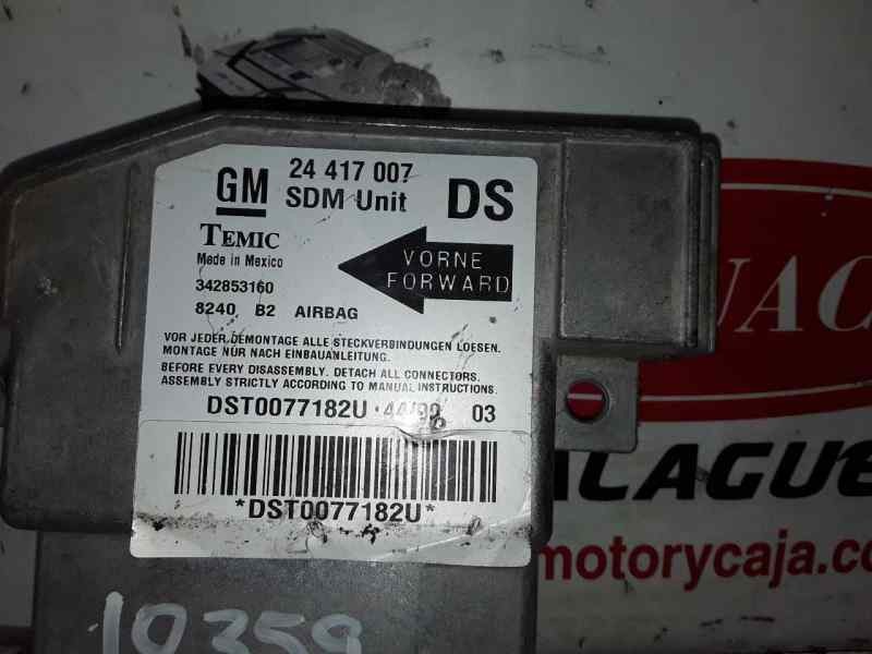 Recambio de centralita airbag para opel corsa c referencia OEM IAM 24417007/342853160  