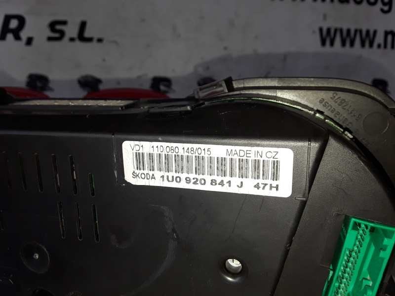 Recambio de cuadro instrumentos para skoda octavia berlina (1u2) asz referencia OEM IAM 1U0920841J / 110080148  