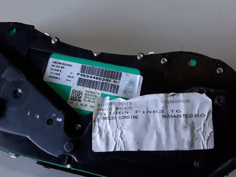 Recambio de cuadro instrumentos para peugeot 307 berlina (s2) 9hz referencia OEM IAM 9654485280  