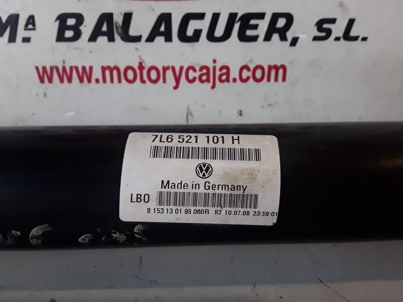 Recambio de transmision central para volkswagen touareg (7l6) cas referencia OEM IAM 7L6521101H  