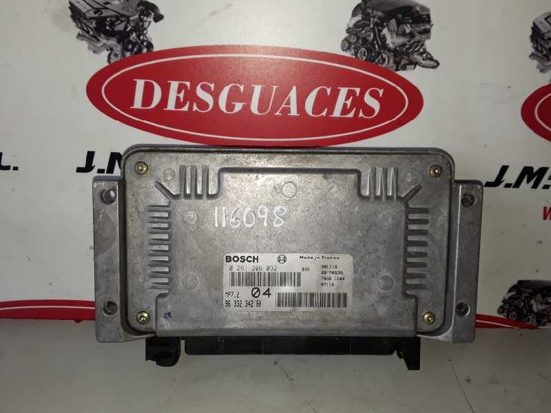 Recambio de centralita motor uce para peugeot 206 nfz referencia OEM IAM 0261206032 / 9633234280 / MP7.2  