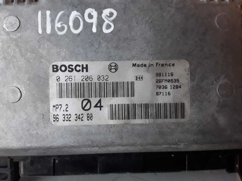 Recambio de centralita motor uce para peugeot 206 nfz referencia OEM IAM 0261206032 / 9633234280 / MP7.2  