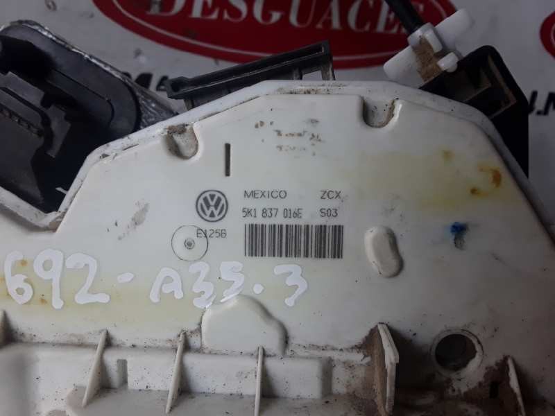 Recambio de cerradura puerta delantera derecha para volkswagen golf vii (5g1/be1) clh referencia OEM IAM 5K1837016E  
