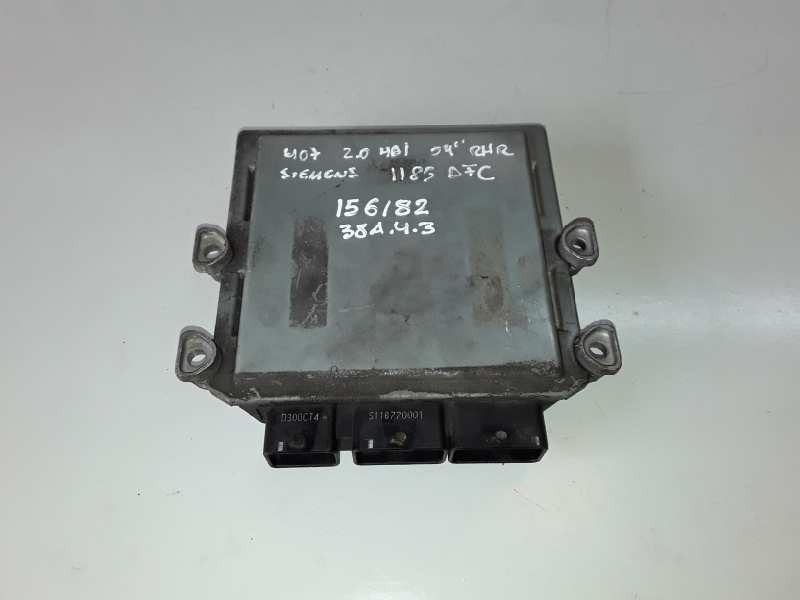 Recambio de centralita motor uce para peugeot 407 rhr referencia OEM IAM 5WS40167GT  