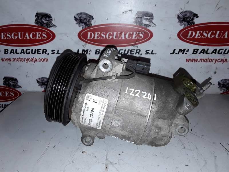 Recambio de compresor aire acondicionado para nissan qashqai (j10) mr20de referencia OEM IAM 92600JD200E / 01140220  