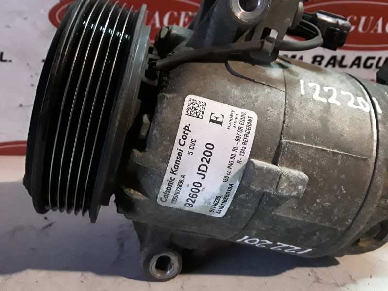 Recambio de compresor aire acondicionado para nissan qashqai (j10) mr20de referencia OEM IAM 92600JD200E / 01140220  