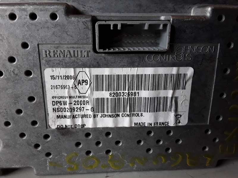 Recambio de pantalla multifuncion para renault laguna ii (bg0) m9r740 referencia OEM IAM 8200326981 / NS00209297G / DP6W2000R  