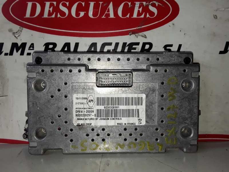 Recambio de pantalla multifuncion para renault laguna ii (bg0) m9r740 referencia OEM IAM 8200326981 / NS00209297G / DP6W2000R  