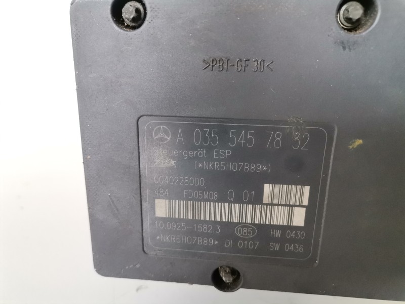Recambio de abs para mercedes-benz clk (bm 209) coupe 646966 referencia OEM IAM A0054317412/A0355457832  