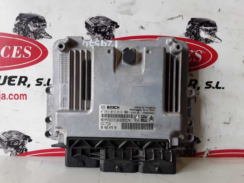 Recambio de centralita motor uce para citroen c3 9hp / 9h06 referencia OEM IAM 0281019819 / EDC17C10 / 9805947680 / 9666729580  