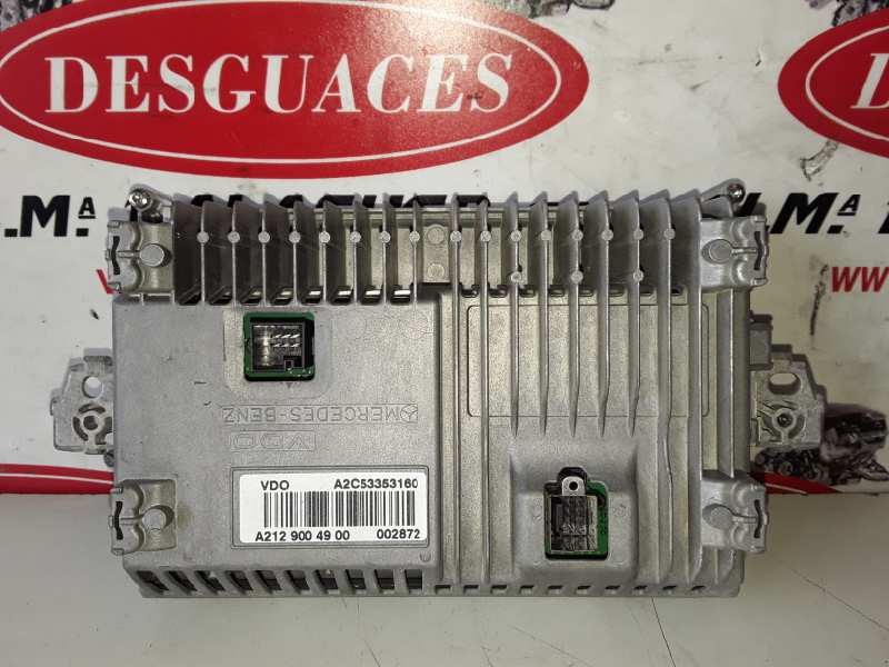 Recambio de pantalla multifuncion para mercedes-benz clase e (bm 212) lim. 651924 referencia OEM IAM A2C53353160 / A2129004900 /