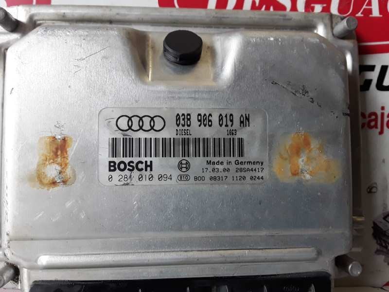 Recambio de centralita motor uce para audi a4 berlina (b5) ajm referencia OEM IAM 0281010094 / 038906019AN  