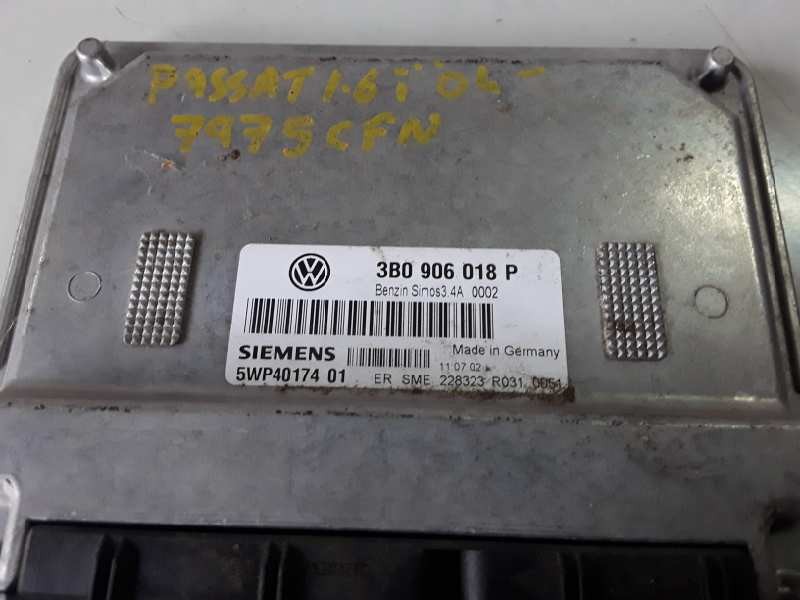 Recambio de centralita motor uce para volkswagen passat berlina (3b3) alz referencia OEM IAM 3B0906018P / 5WP4017401  