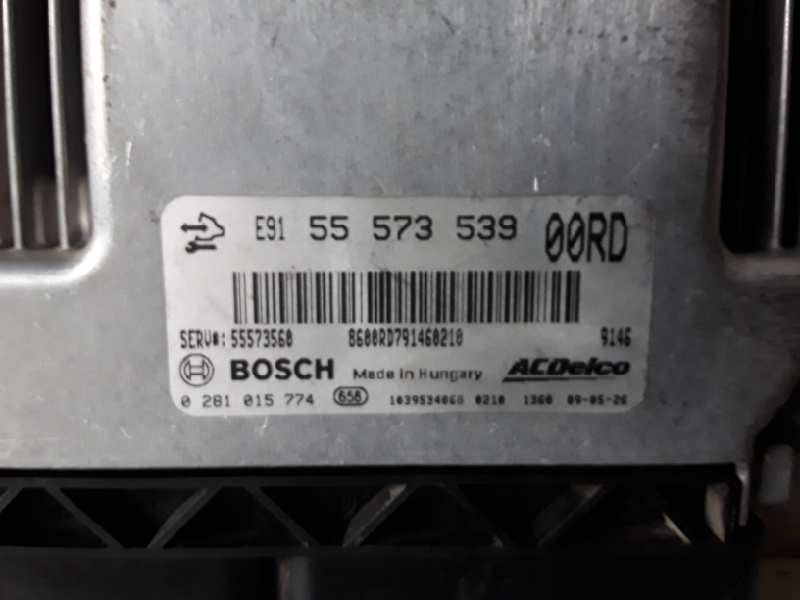 Recambio de centralita motor uce para opel insignia berlina a20dtj referencia OEM IAM 55573539 / 0281015774 / 55573580 / E91  