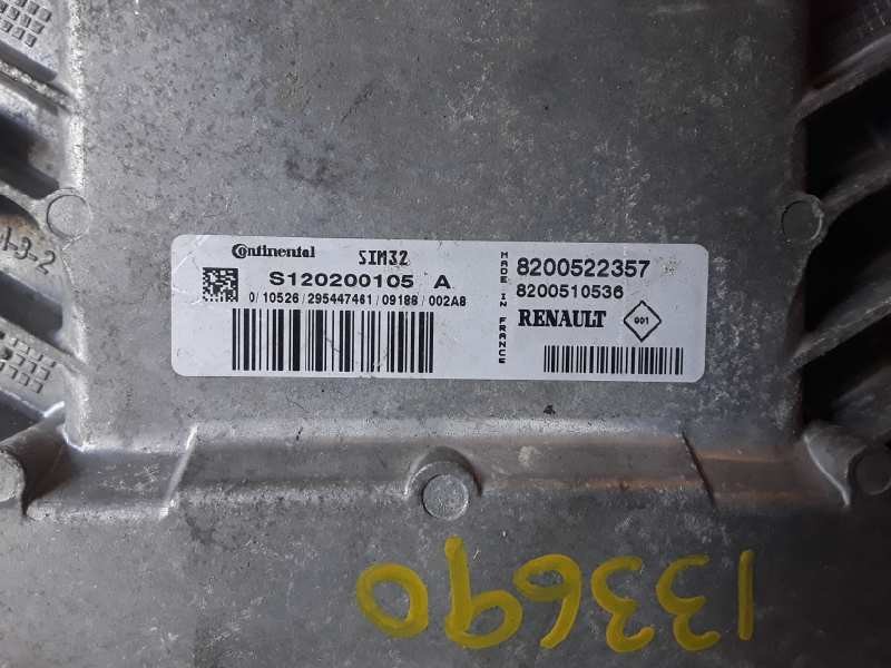 Recambio de centralita motor uce para renault clio iii d4f740 referencia OEM IAM 8200522357 / 8200510536 / S120200105A / SIM32  