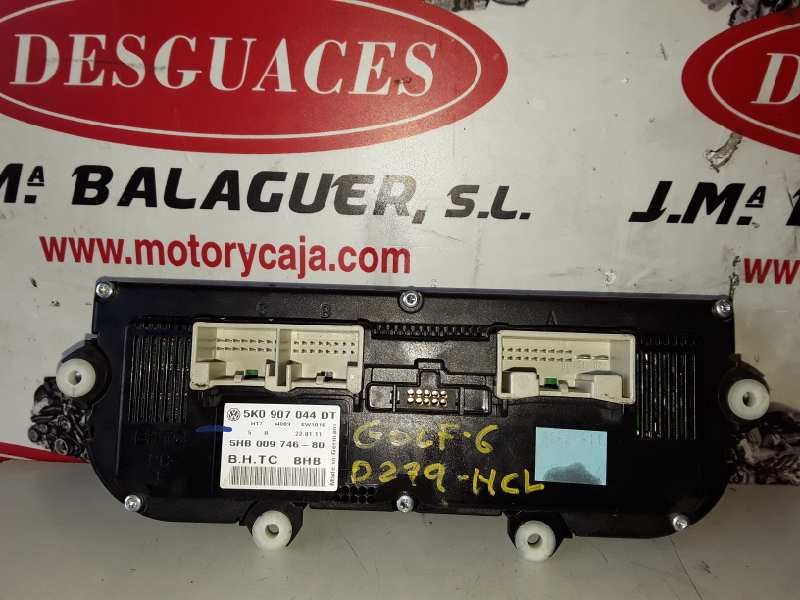 Recambio de mando climatizador para volkswagen golf vi (5k1)(10.2008) cffb referencia OEM IAM 5K0907044DT / 5HB00974680  