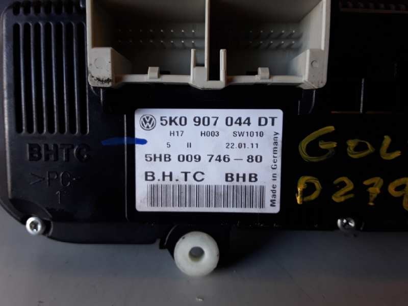 Recambio de mando climatizador para volkswagen golf vi (5k1)(10.2008) cffb referencia OEM IAM 5K0907044DT / 5HB00974680  
