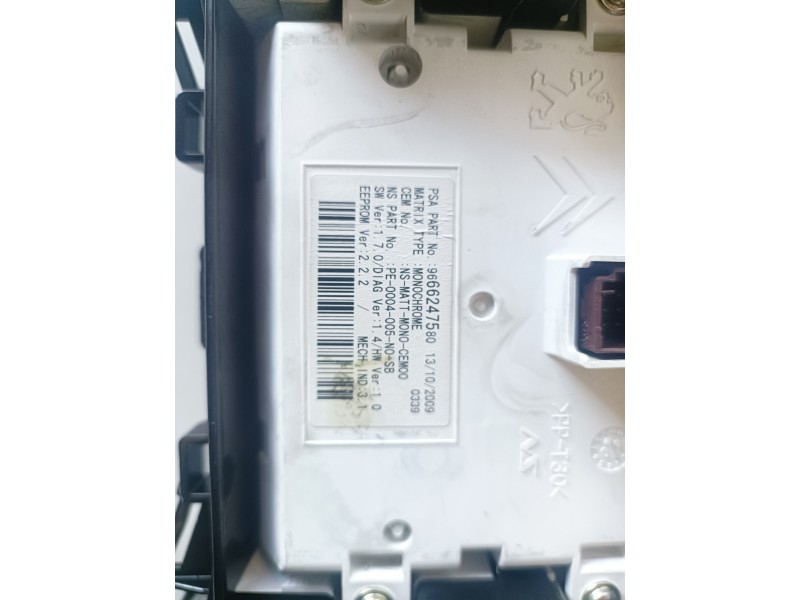 Recambio de cuadro instrumentos para peugeot 5008 rh02 referencia OEM IAM 9666276380  