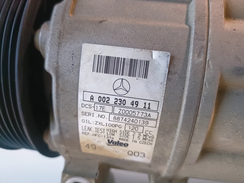 Recambio de compresor aire acondicionado para mercedes-benz clase c (bm 204) berlina 271910 referencia OEM IAM A0022304911  