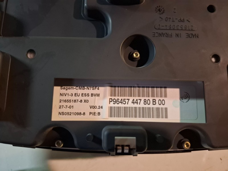 Recambio de cuadro instrumentos para citroen xsara berlina nfu referencia OEM IAM P9645744780B  