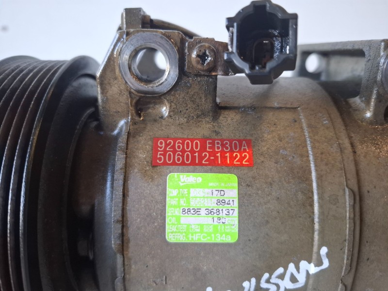 Recambio de compresor aire acondicionado para nissan pathfinder (r51) yd25 referencia OEM IAM 92600EB30A  