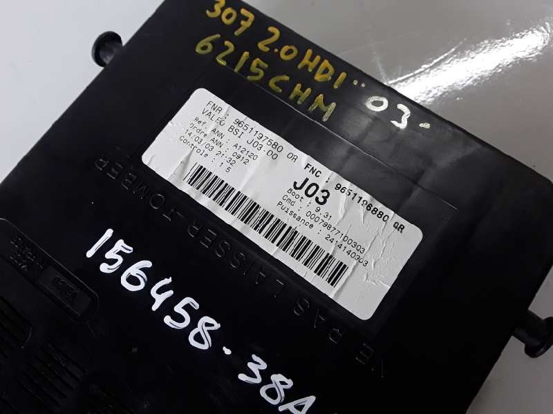 Recambio de caja reles / fusibles para peugeot 307 (s1)(04.2001) rhy referencia OEM IAM 9651197580/BSIJ0300  