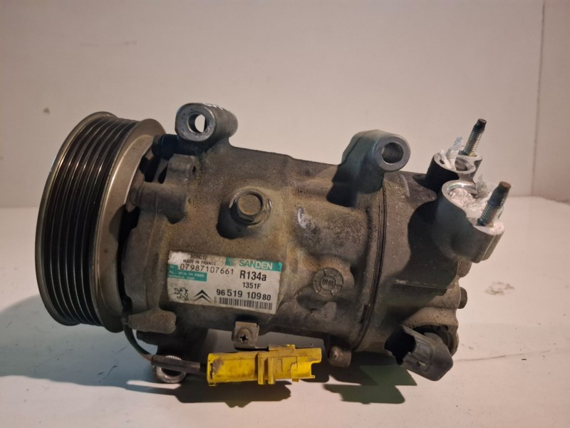 Recambio de compresor aire acondicionado para peugeot 207 9hx referencia OEM IAM 9651910980  