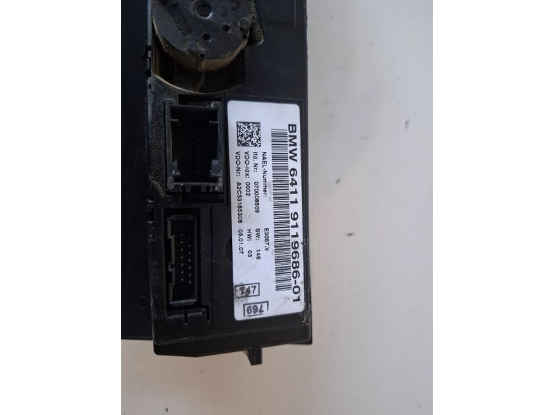 Recambio de mando climatizador para bmw serie 3 berlina (e90) 204d4 referencia OEM IAM 6411911968601  