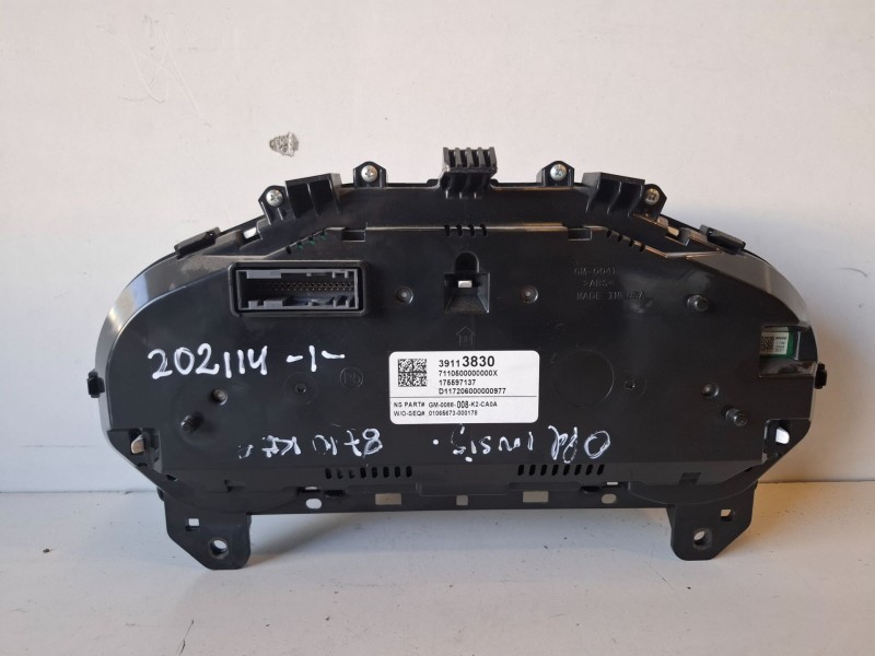 Recambio de cuadro instrumentos para opel insignia b sports tourer b16dth referencia OEM IAM 39113830  
