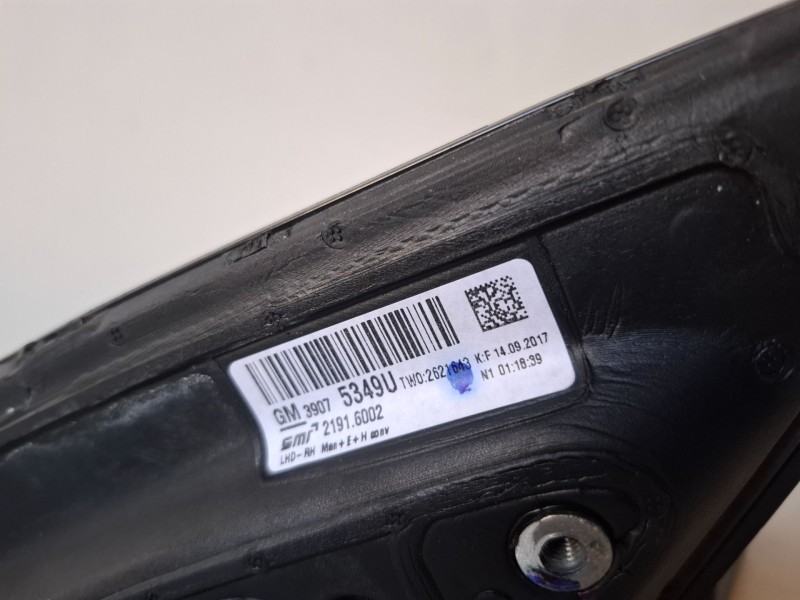 Recambio de retrovisor derecho para opel insignia b sports tourer b16dth referencia OEM IAM 39075349U  