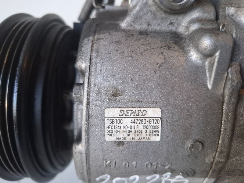 Recambio de compresor aire acondicionado para toyota iq (nuj1/ngj1/kgj1) 1krfe referencia OEM IAM 4472809120  