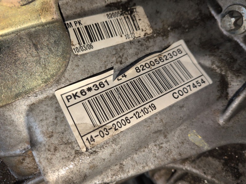 Recambio de caja cambios para renault espace iv (jk0) g9t742 referencia OEM IAM PK6361  