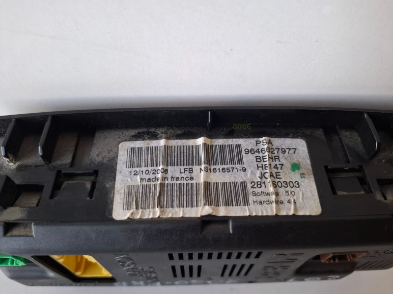 Recambio de mando climatizador para peugeot 307 berlina (s2) 9hy referencia OEM IAM 96466227977  