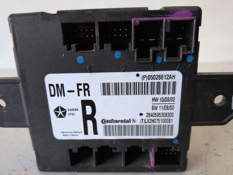 Recambio de modulo electronico para fiat freemont (345) 939b5000 referencia OEM IAM 05026612AH  