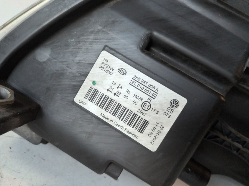Recambio de faro derecho para volkswagen caddy (2c)(08.2010) caye referencia OEM IAM 2K5941006A  