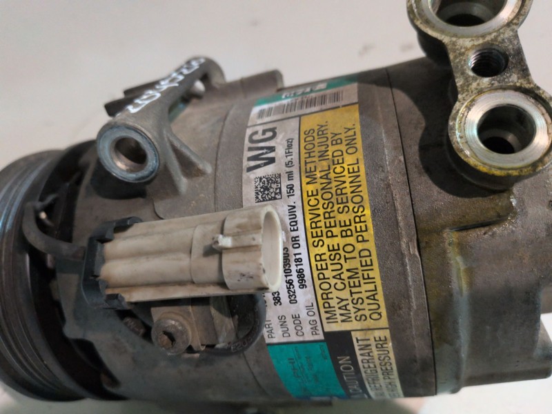 Recambio de compresor aire acondicionado para opel astra h berlina z18xe referencia OEM IAM 13124749  