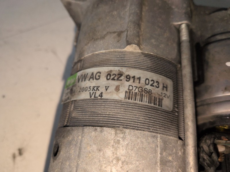 Recambio de motor arranque para volkswagen golf v (1k1)(10.2003) bkc referencia OEM IAM 02Z911023H  