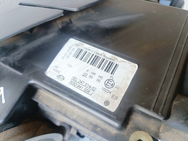 Recambio de faro derecho para volkswagen passat variant (3c5) bkp referencia OEM IAM 3C0941006J  