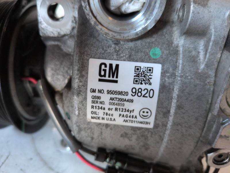 Recambio de compresor aire acondicionado para opel mokka a17dts referencia OEM IAM 950598209820  