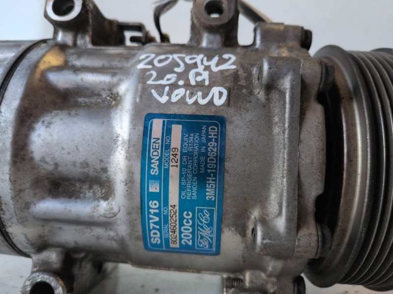Recambio de compresor aire acondicionado para volvo s40 berlina d4204t referencia OEM IAM 3M5H19D629HD  