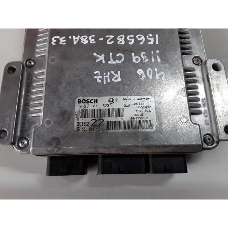 Recambio de centralita motor uce para peugeot 406 berlina (s1/s2) rhz referencia OEM IAM 0281011520/9652183480/EDC15C2  