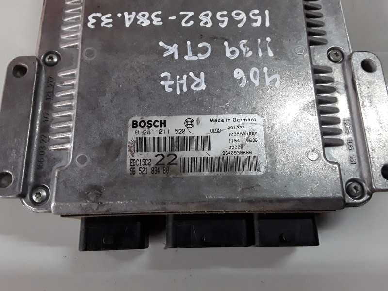 Recambio de centralita motor uce para peugeot 406 berlina (s1/s2) rhz referencia OEM IAM 0281011520/9652183480/EDC15C2  
